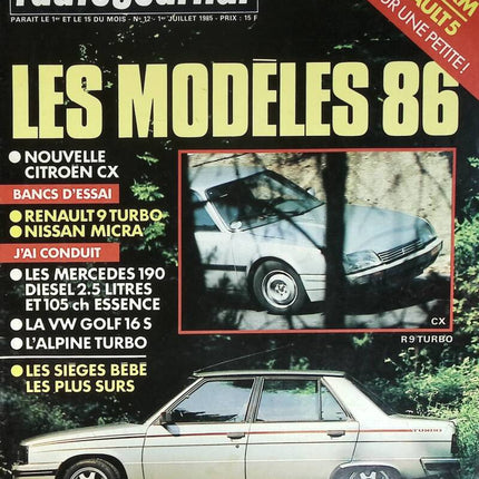 The 86 models - L'auto journal - n° 12 - 1985 - magazine review - car