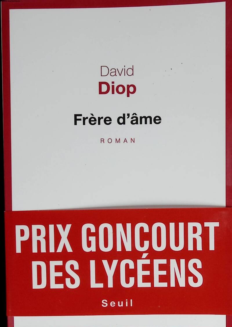 Frère d'âme - David Diop - 2018 - livre