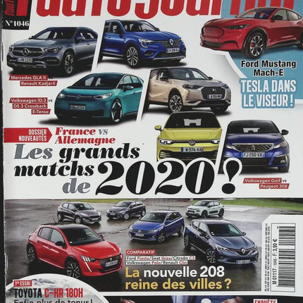 Les grands match de 2020 - L'auto journal - n° 1046 - 2019 - revue magazine - voiture