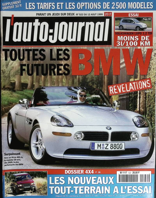 All future BMWs - L'auto journal - n° 522 - 1999 - magazine review - car