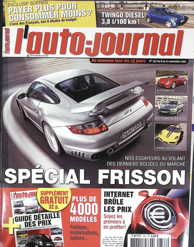 Special thrill - L'auto journal - n° 737 - 2007 - magazine review - car