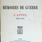 Kriegserinnerungen Der Ruf 1940 1942 - Charles de Gaulle - Buch