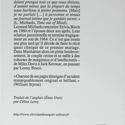 Sylvia - Leonard Michaels - 2010 - book