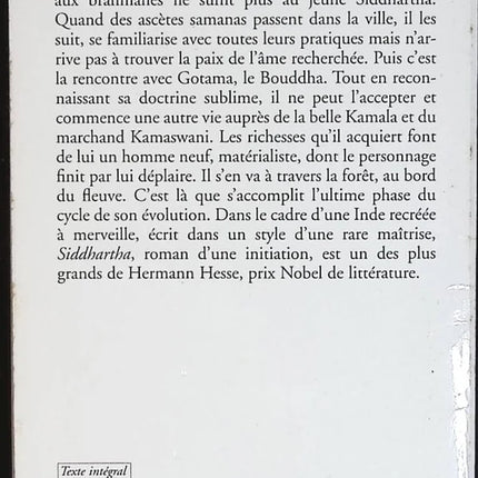 Siddhartha - Hermann Hesse - livre