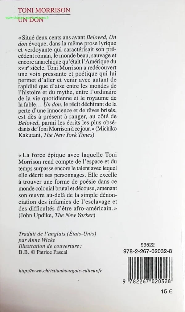 A Gift - Toni Morrison - Book