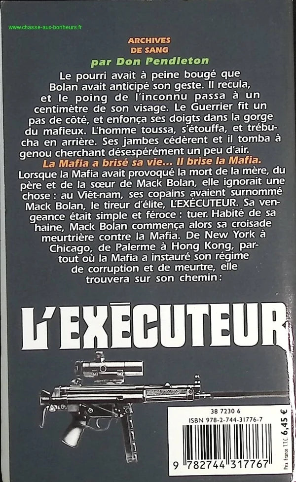 Blood Archives - The Executioner Gérard De Villers - Don Pendleton - Book