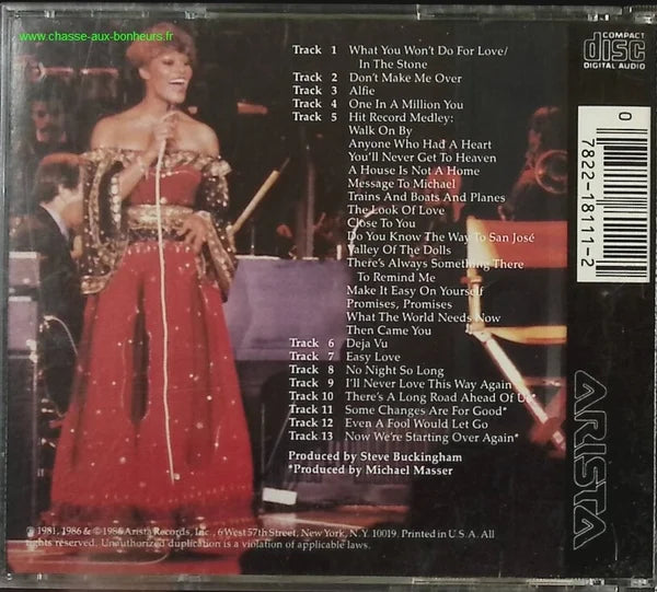 Hot! Live and Otherwise - Dionne Warwick - CD