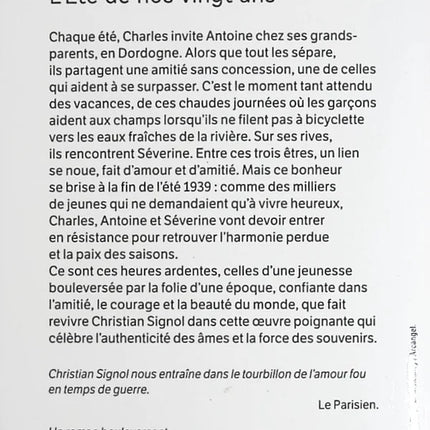 The Summer of Our Twenties - Christian Signol - Book