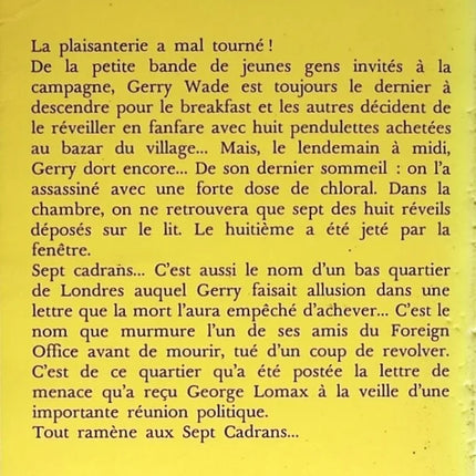 Die sieben Zifferblätter - Agatha Christie - 1983 - Buch