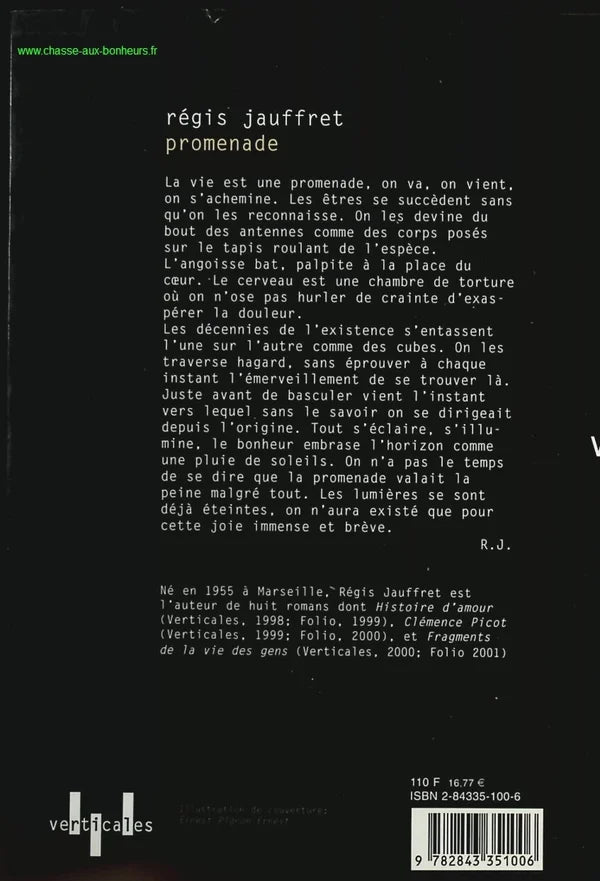 Walk - Régis Jauffret - Book