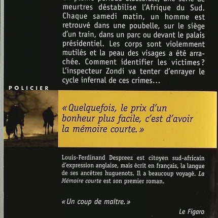 La Mémoire courte - Louis-Ferdinand Despreez - livre