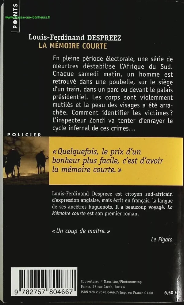 Short Memory - Louis-Ferdinand Despreez - book