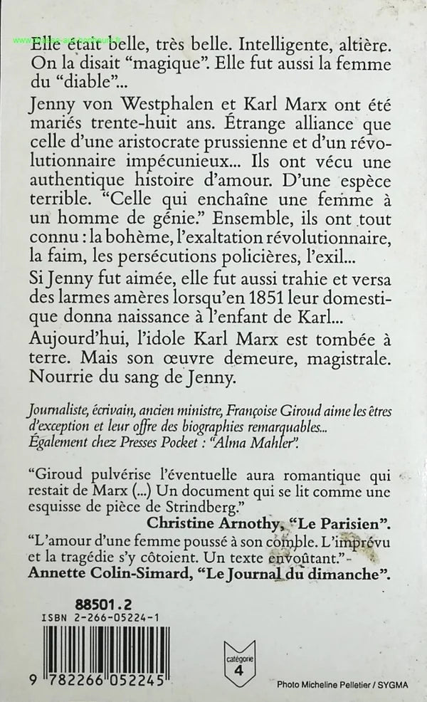 Jenny Marx or the Devil's Wife - Françoise Giroud - book