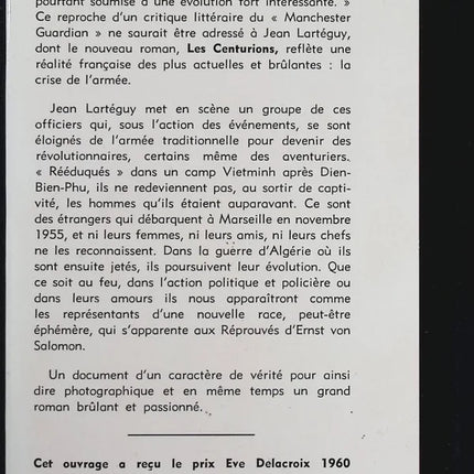Les centurions - Jean Lartéguy - Livre