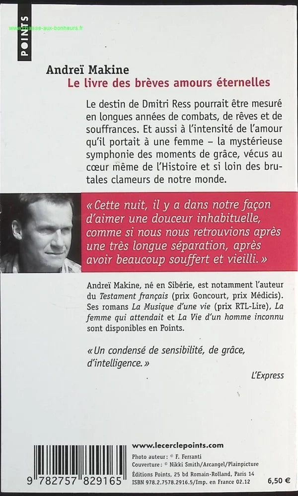 The Book of Brief Eternal Loves - Andrei Makine - Book