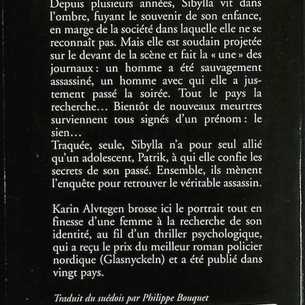 Recherchée - Karin Alvtegen - livre