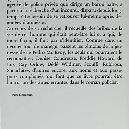 Street of Obscure Shops - Patrick Modiano - 2007 - book
