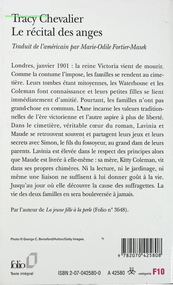 The Angel Recital - Tracy Chevalier - book