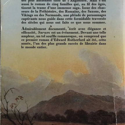 Sarum - Edward Rutherfurd - Livre