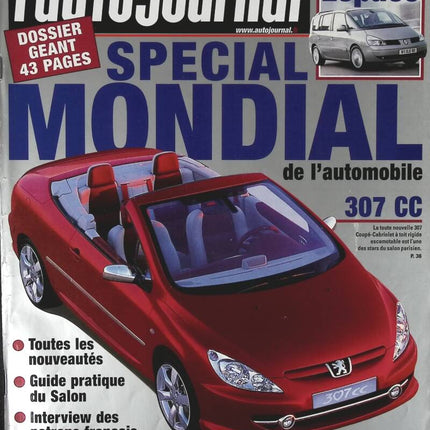 Spécial mondial - L'auto journal - n° 603 - 2002 - revue magazine - voiture