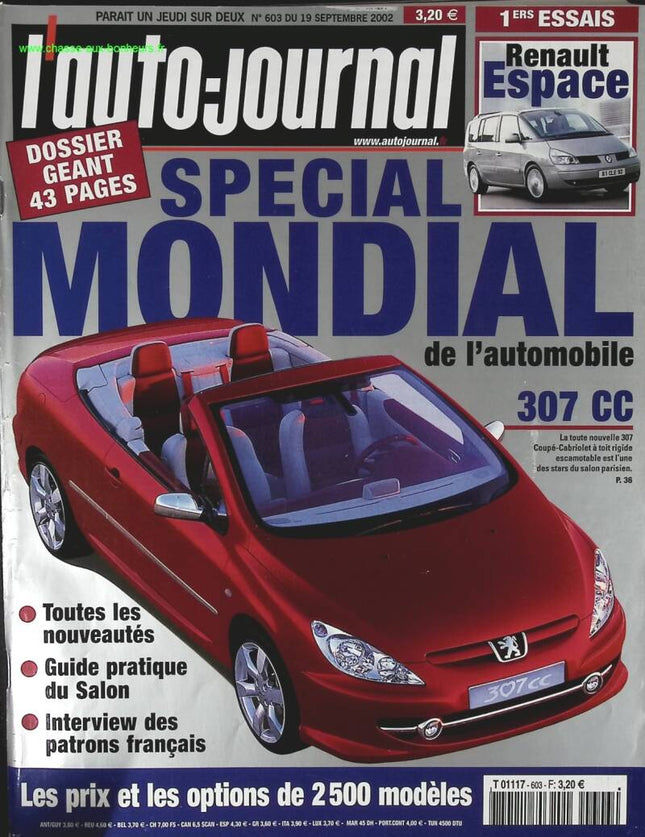 World Special - L'auto journal - Nr. 603 - 2002 - Zeitschriftenkritik - Auto