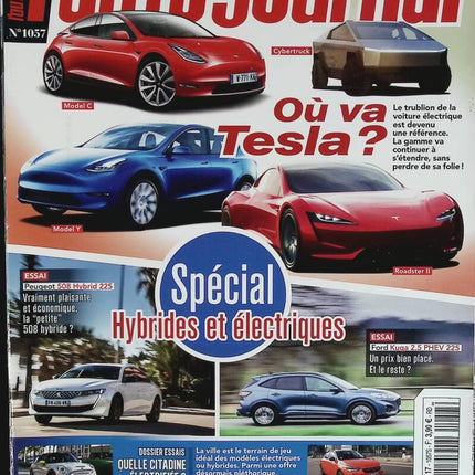Ou va Tesla - L'auto journal - n° 1057 - 2020 - revue magazine - voiture
