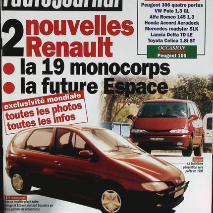 Renault 19 Espace - L'auto Journal - Nr. 16 - 1994 - Zeitschriftenrezension - Auto