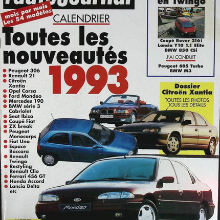 Alle Neuerscheinungen 1993 - L'auto journal - Nr. 22 - 1992 - Zeitschriftenkritik - Auto