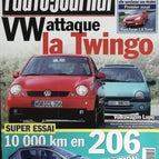 Volkswagen attaque la Renault Twingo - L'auto journal - n° 498 - 1998 - revue magazine - voiture