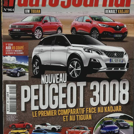 New Peugeot 3008 - L'auto journal - n° 964 - 2016 - magazine review - car