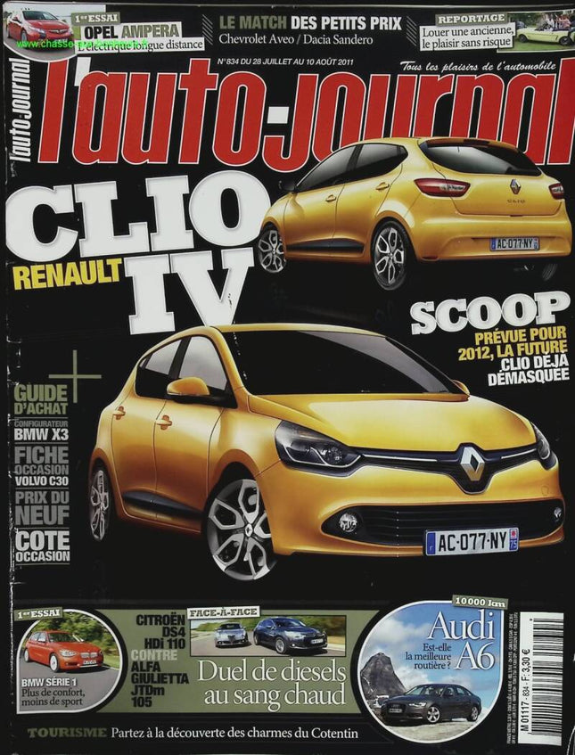 Renault Clio IV - L'auto journal - n° 834 - 2011 - magazine review - car