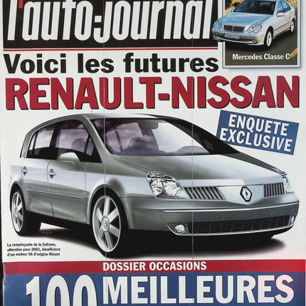 Futur Renault Nissan - L'auto journal - n° 538 - 2000 - revue magazine - voiture