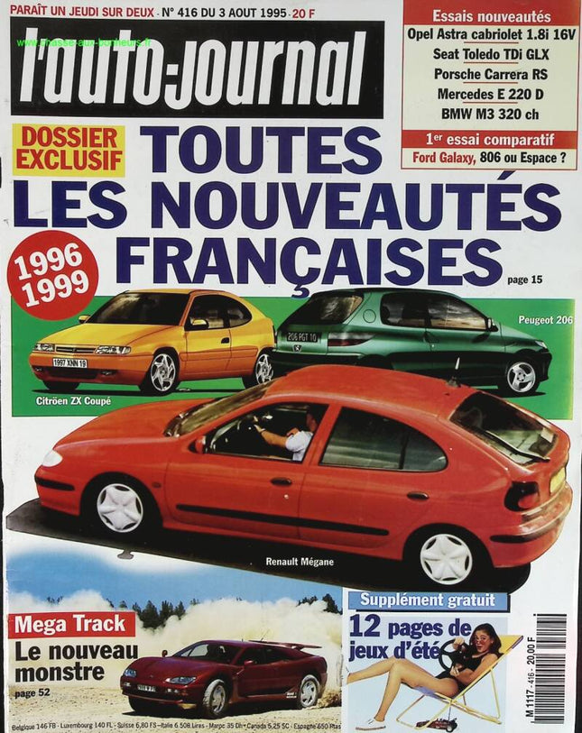 Alle aktuellen französischen Nachrichten - L'auto journal - Nr. 416 - 1995 - Zeitschriftenbericht - Auto