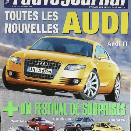 Toutes les nouvelles AUDI - L'auto journal - n° 661 - 2004 - revue magazine - voiture