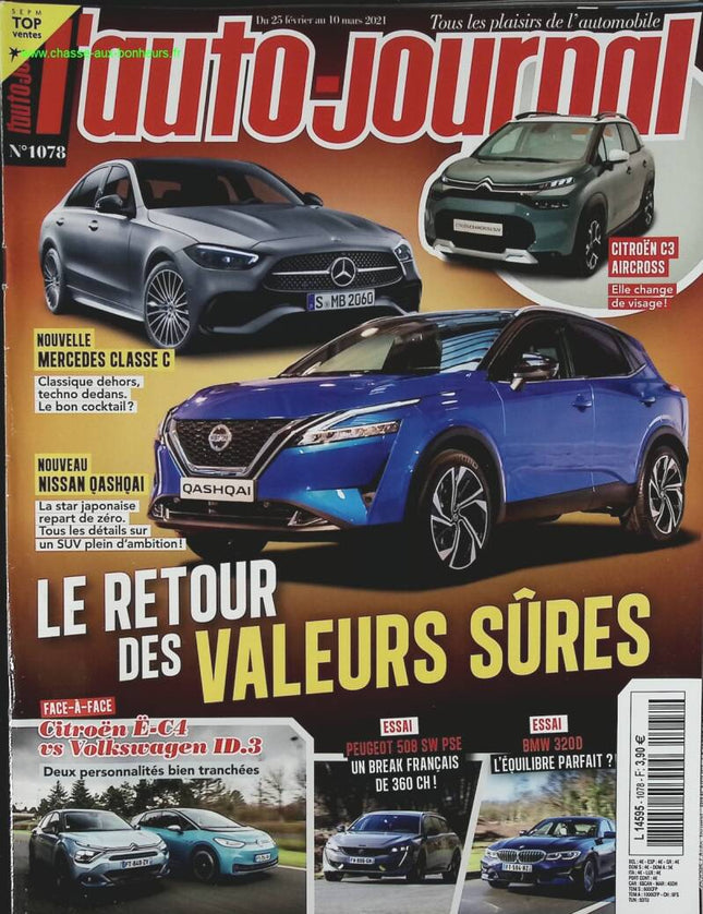 Le retour des valeurs sûres - L'auto journal - n° 1078 - 2021 - revue magazine - voiture