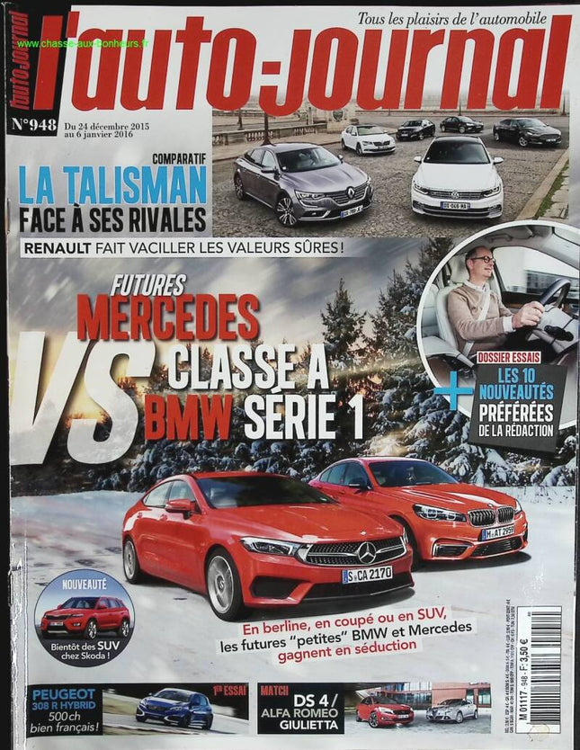 Mercedes VS BMW - L'auto journal - n° 948 - 2015 - revue magazine - voiture