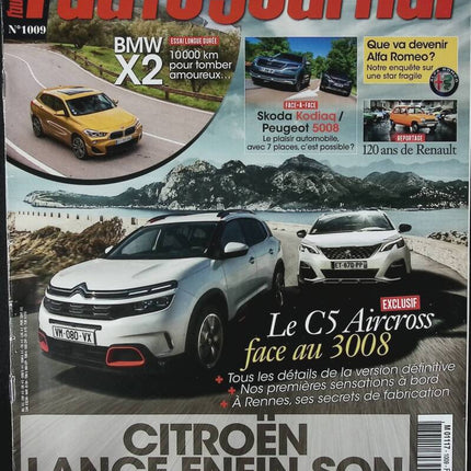 Citroën lance son SUV - L'auto journal - n° 1009 - 2018 - revue magazine - voiture