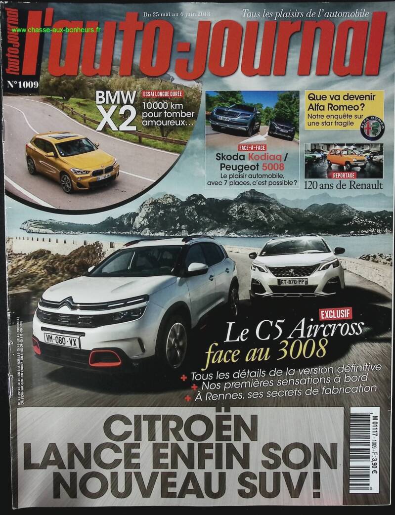 Citroën lance son SUV - L'auto journal - n° 1009 - 2018 - revue magazine - voiture