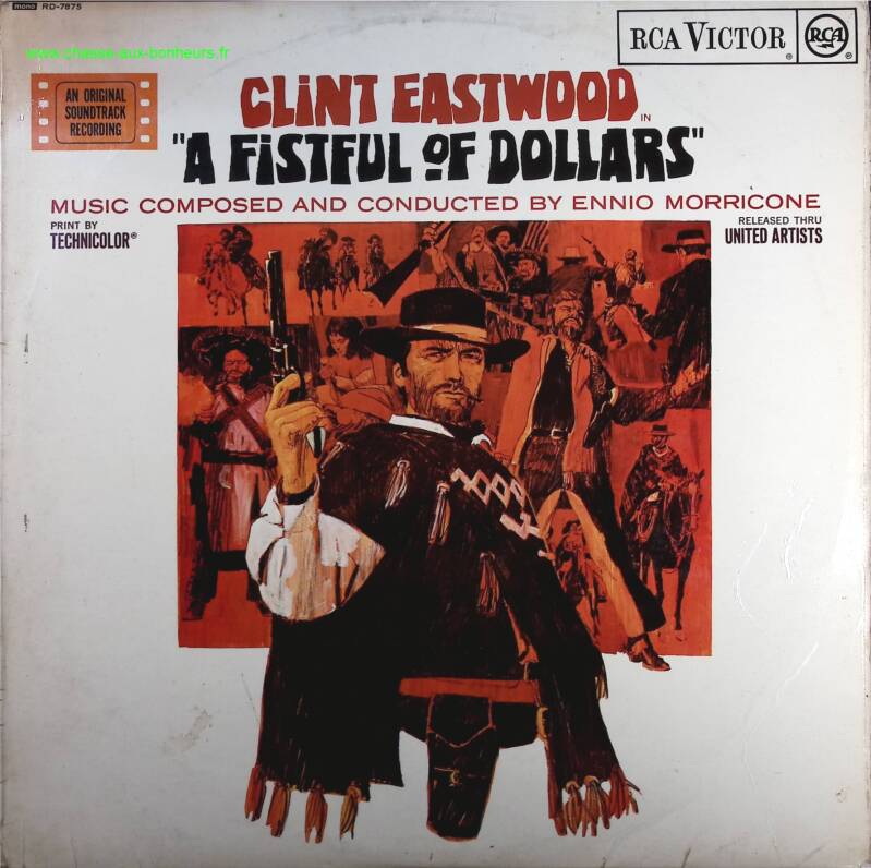 A Fistful Of Dollars - Clint Eastwood - 33rpm vinyl record