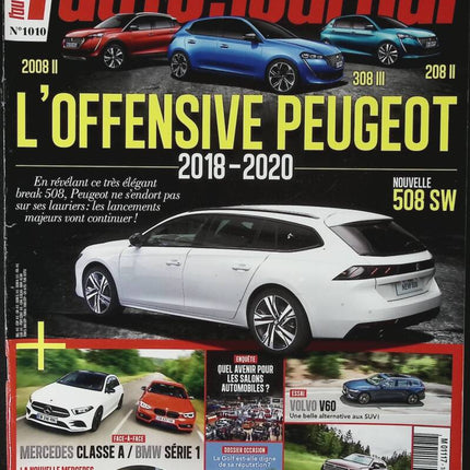 The Peugeot Offensive - L'auto journal - n° 1010 - 2018 - magazine review - car