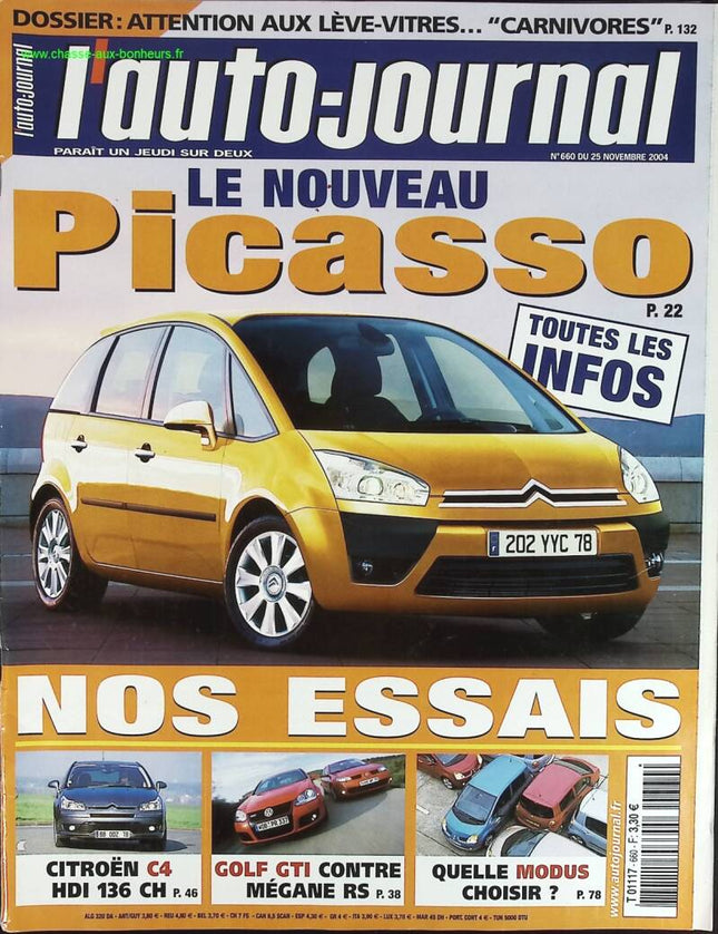 Le nouveau Picasso - L'auto journal - n° 660 - 2004 - revue magazine - voiture