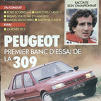 Prost Peugeot 309 - L'auto journal - n° 18 - 1985 - revue magazine - voiture