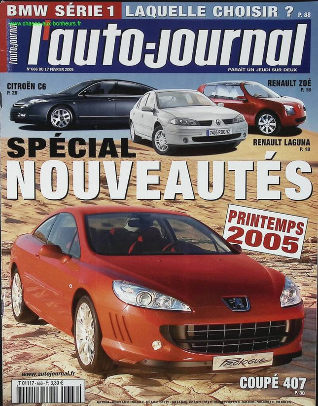 Spécial nouveautés - L'auto journal - n° 666 - 2005 - revue magazine - voiture