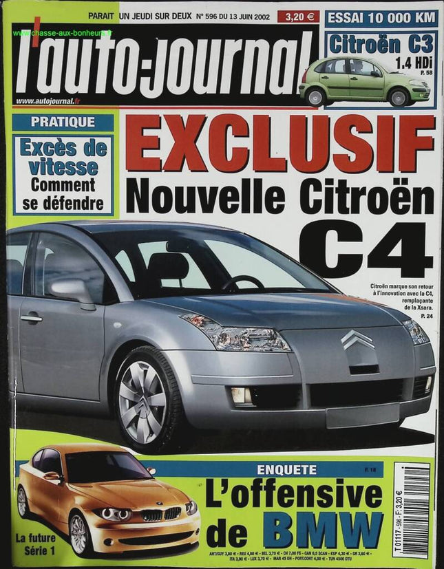 Citroën C4 - L'auto Journal - Nr. 596 - 2002 - Zeitschriftenrezension - Auto