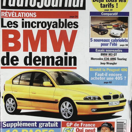Die unglaublichen BMWs von morgen - L'auto journal - Nr. 414 - 1995 - Zeitschriftenrezension - Auto