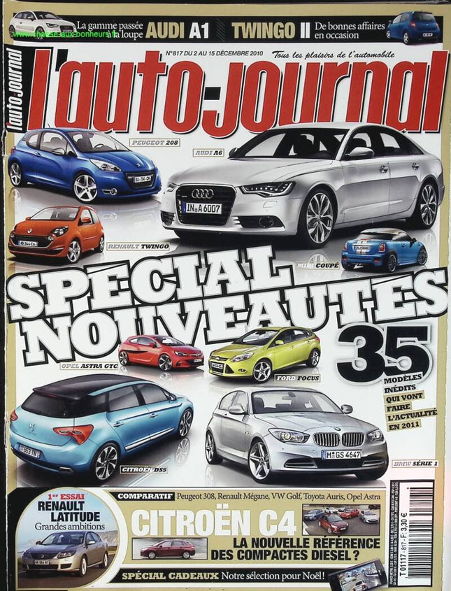 Spécial nouveautés - L'auto journal - n° 817 - 2010 - revue magazine - voiture
