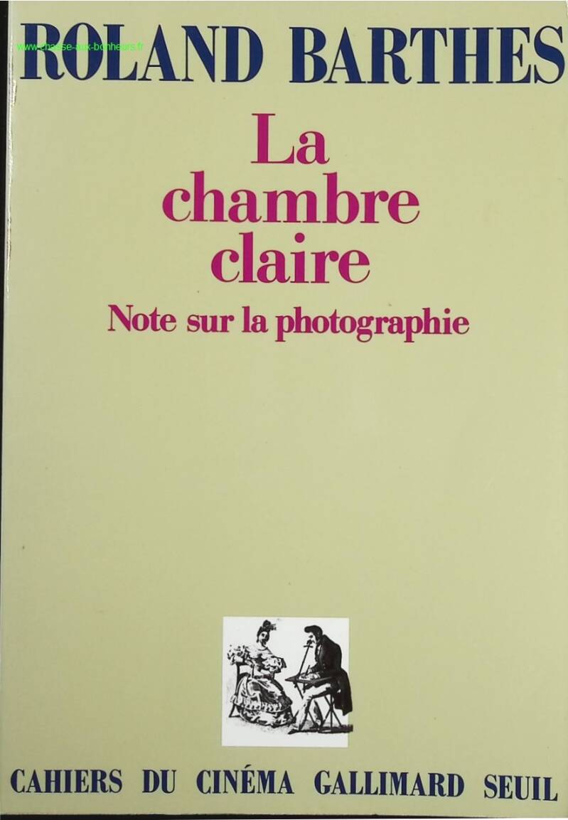 Camera Lucida - Note on Photography - Roland Barthes - Book