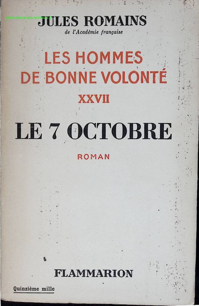 7. Oktober, Männer des guten Willens – Jules Romains – Buch