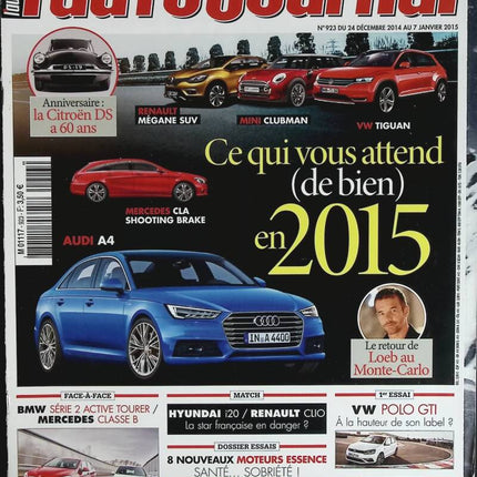 What's in store for you in 2015 - L'auto journal - n° 923 - 2015 - magazine review - car