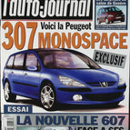 Peugeot 307 MPV - L'auto journal - n° 537 - 2000 - magazine review - car